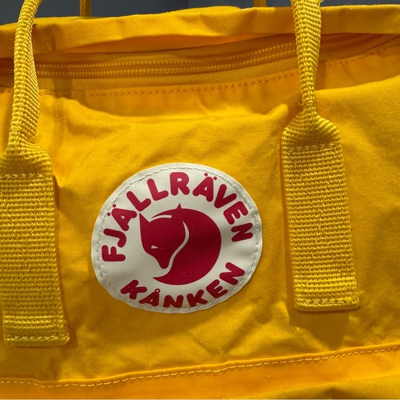 Yellow Fjallraven Kanken bookbag - Picture 8 of 12
